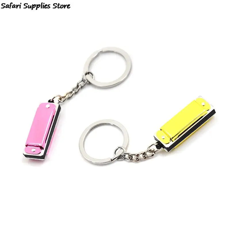 1 шт. 4 отверстия 8 тонов Мини гармоника музыкальный инструмент брелок детская