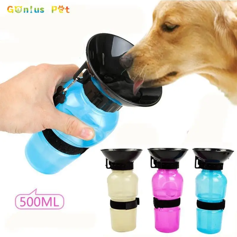 

Pet Dog Drinking Water Bottle Outdoor Sports Squeeze Type Puppy Feed Bowl Drinking Water Jug Cup Portable Dispenser Pet Product