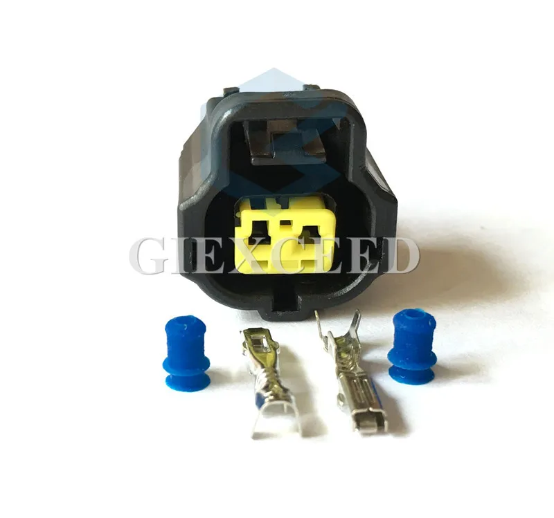 

2 набора, 2-контактный стартер 178392-6, гнездовой автомобильный разъем для Honda Corolla, разъем датчика температуры воды, двигатель Toyota