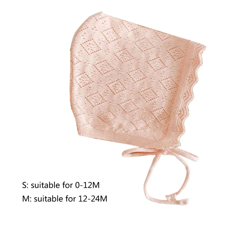 

Infant Baby Lace Hat Cotton Sweet Princess Hat Spring Autumn Cute Newborn Girls Beanie Lace Up Tire Hat Baby Clothing