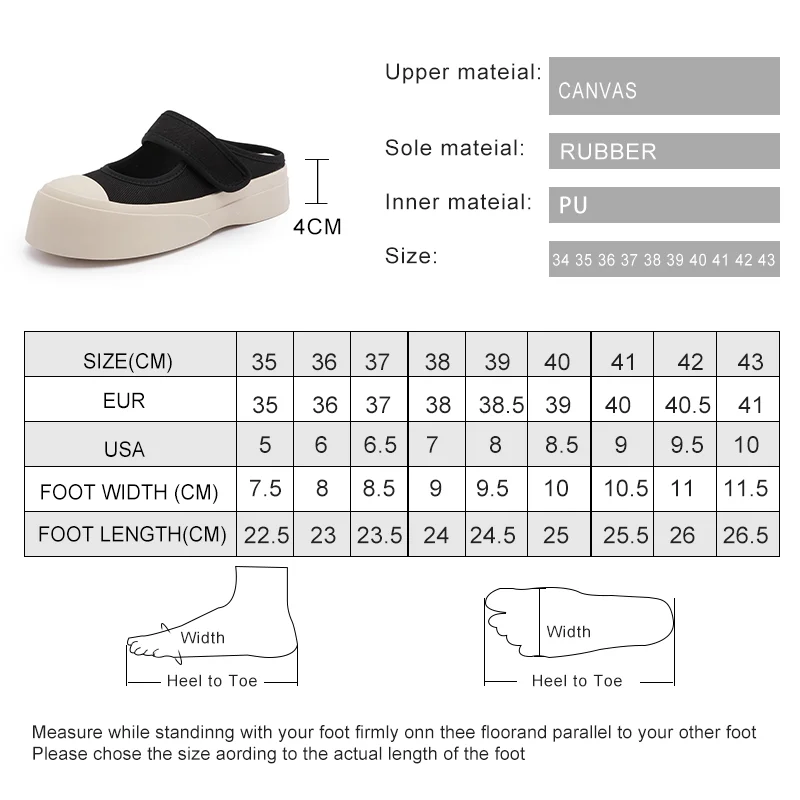 AIYUQI Mary Jane Half Slippers Women 2023 New Summer Women's Mules Shoes Fashion Platform Canvas Ladies Slippers