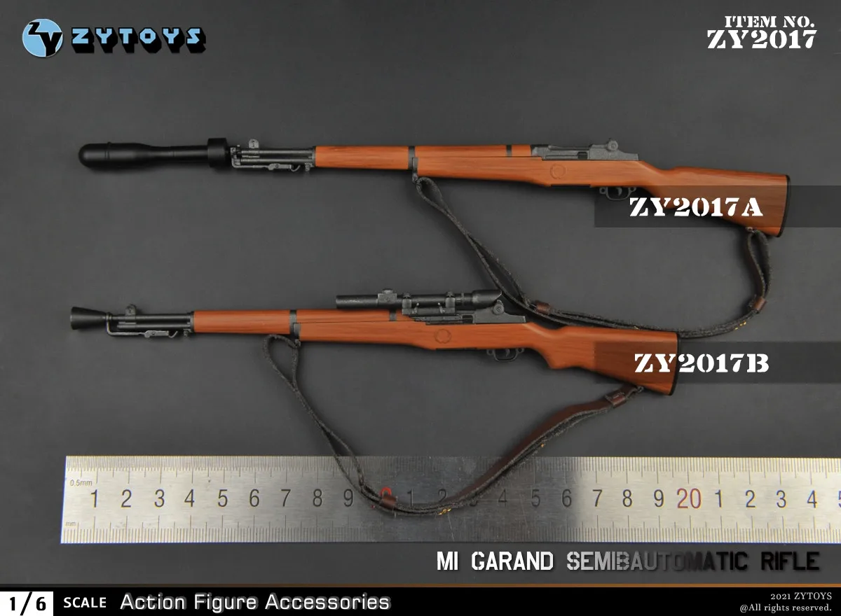 

ZYTOYS M1 Garand Rifle Model 1/6 Scale WW2 US Army Weapon Collection ZY2017 for Action Figure Soldier Military Accessories