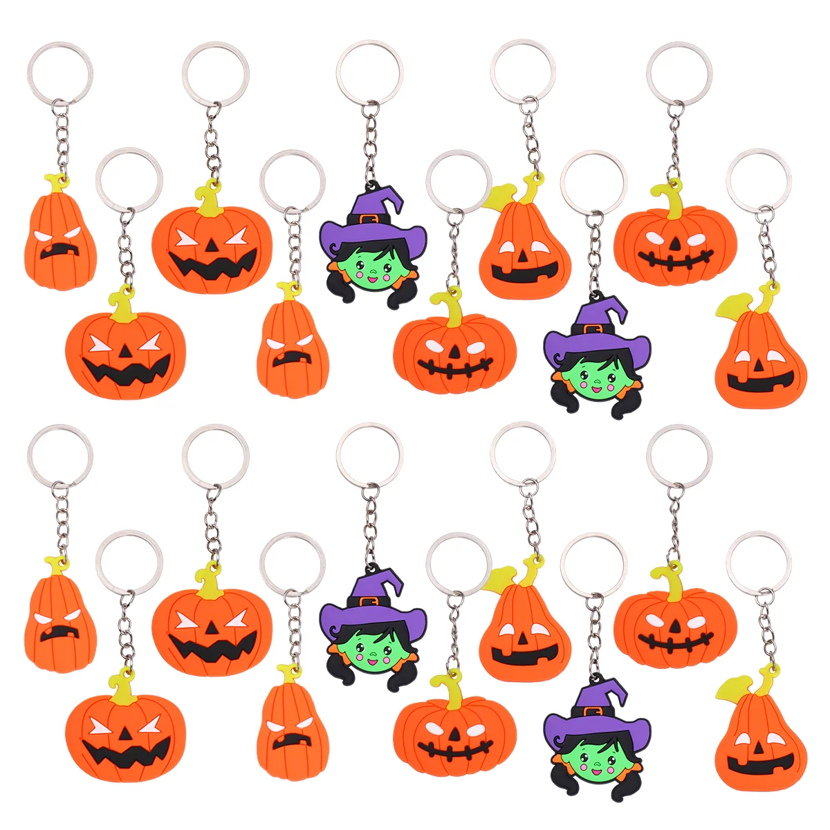 24pcs Keyrings Practical Adorable Decorative Keyrings for Party Boys