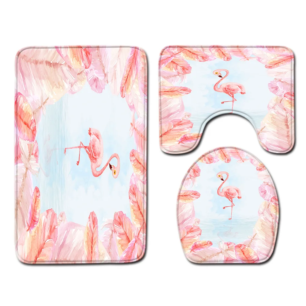 

3 шт., напольный коврик в виде фламинго