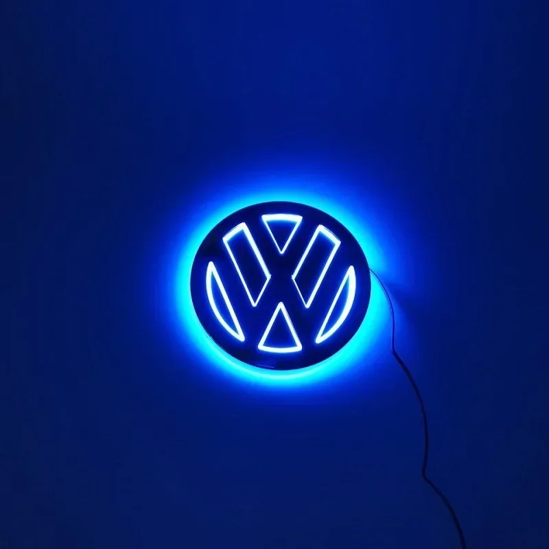 Фото Колпаки на колесные диски для VW 11 см с 5D LED подсветкой, светящийся логотип Volkswagen, подсветка логотипа на переднюю решетку, подходят для CC/Golf/Passat/Jetta/Polo/Magota №5