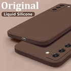 Новинка 2022, чехол для телефона из жидкого силикона для Samsung Galaxy S22, S21, S20, Ultra Plus, FE, A72, A71, A52, A51, A32, 4G, 5G, мягкий чехол