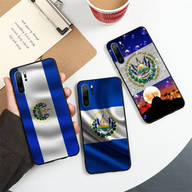 

el salvador National flag Phone Case For Huawei honor Mate 10 20 30 40 i 9 8 pro x Lite P smart 2019 Y5 2018 nova 5t