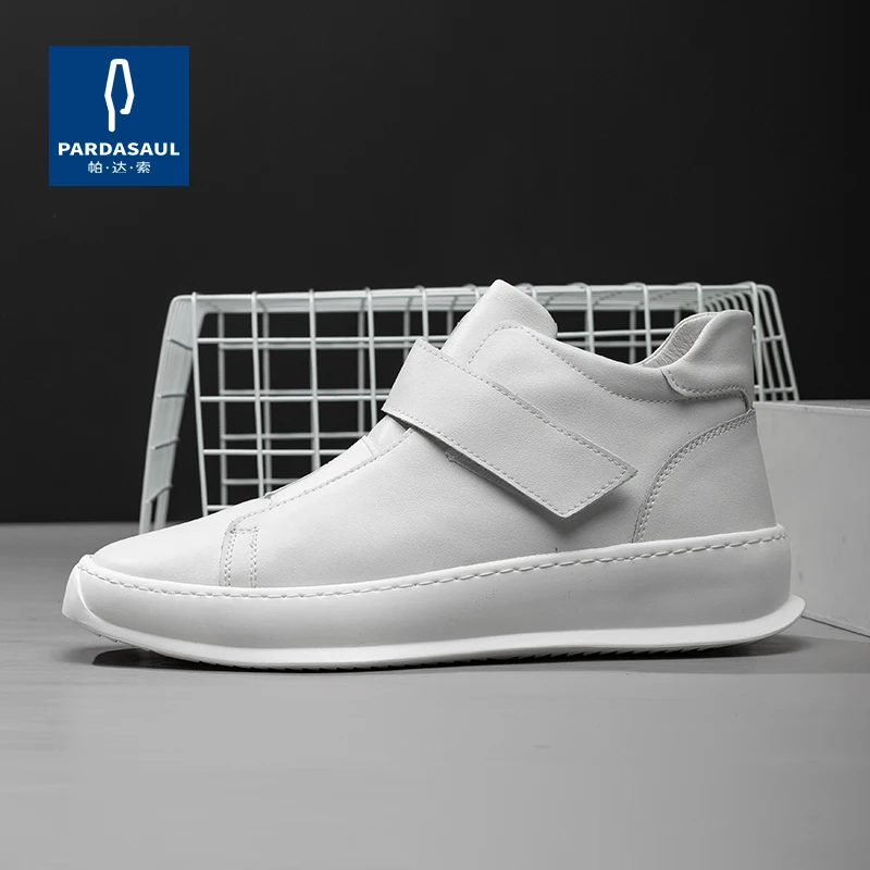 Новые зимние высокие туфли теплая белая обувь модные для скейтборда мужские