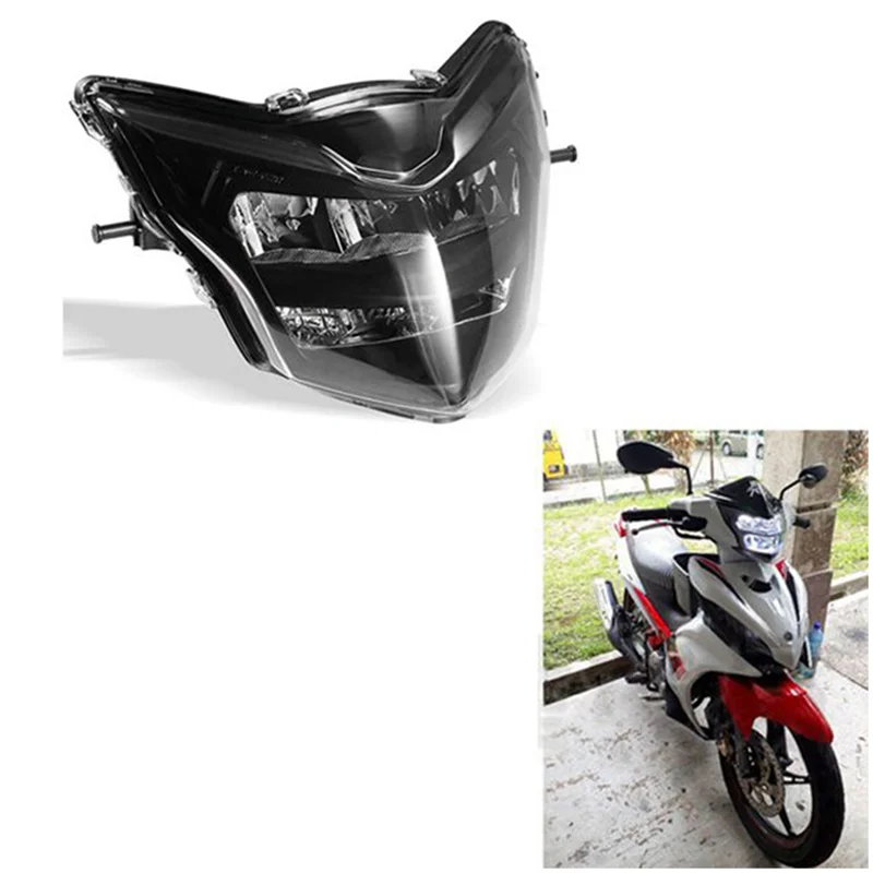 

Motorcycle Headlight Fairing Headlight Mask for Yamaha LC135 V2-V6 Motocross Headlight LED 12V 35W Smoked Shell Cover