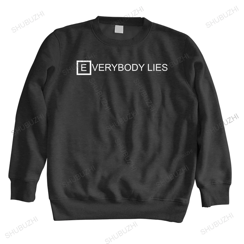 

Mens luxury cotton long sleeve House MD - Everybody Lies sweatshirts Men Letter Printed sweatshirt male cotton Hip Hop top