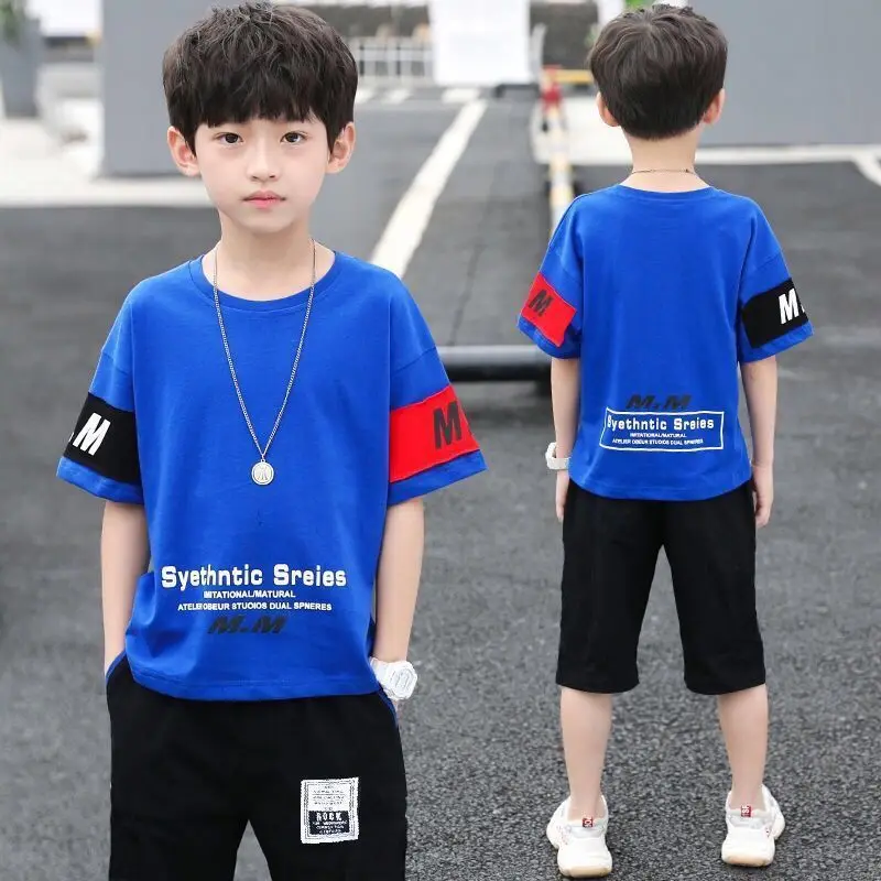 

Teen Boys Clothing Sets Summer Boys Clothes Casual Outfit Kids Tracksuit For Boys Sport Suit Children Clothing 6 8 9 10 12 Year