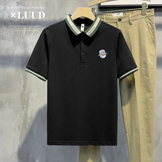 Golf Shirt for Men 2023 New Summer Comfortable Breathable Short Sleeve T-Shirt Man Golf Clothing Golf Wear Men Tops Golf T-Shirt