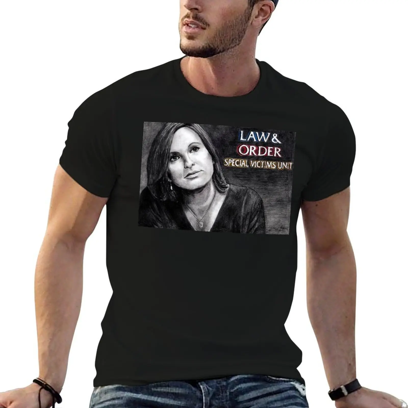 Фото Футболка Olivia Benson Law and Order SVU, мужские футболки, футболки с аниме-принтом для мужчин, футболка №1