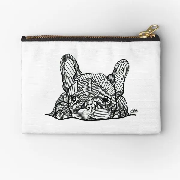 

French Bulldog Puppy Zipper Pouches Key Women Money Pocket Wallet Men Coin Underwear Bag Socks Panties Packaging Pure Small