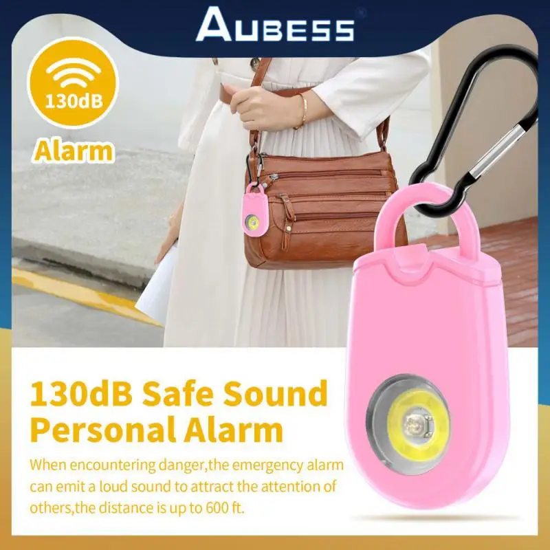

Abs Distress Device Personal Alarms Led Light Self Defense Siren High Quality Emergency Alarm For Women Keychain 4.5v Mini