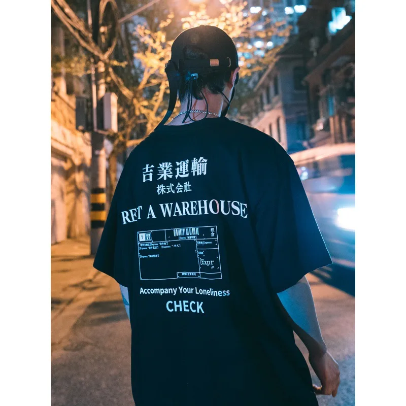 

2022 New T-Shirt Men Harajuku Letter Print Graphic Short Sleeve T Shirts Summer Casual Oversized Fashion Clothes Tees Streetwear
