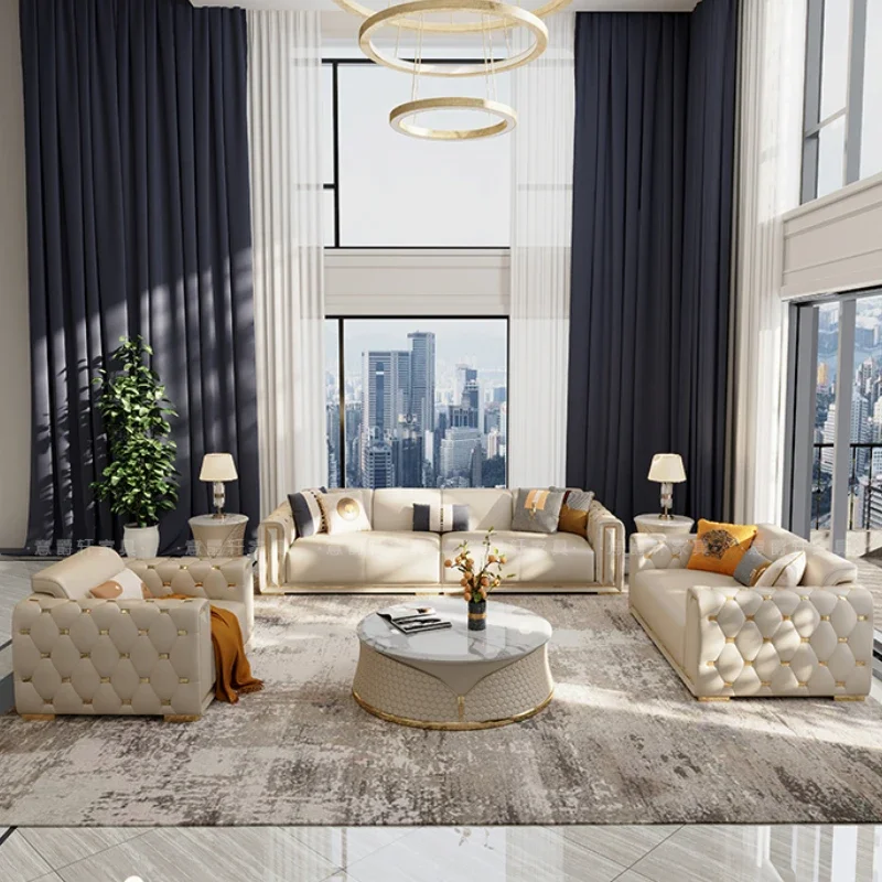 Дизайнерские диваны из натуральной кожи роскошный итальянский современный