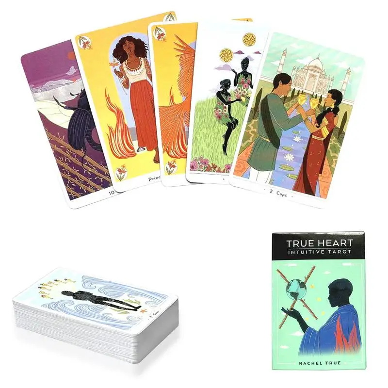 

New True Heart Intuitive Tarot Guidance Divination Deck Entertainment Parties Board Game Tarot Cards Deck Party Playing