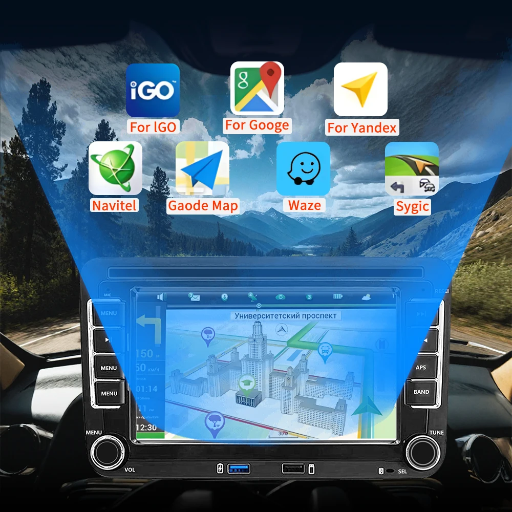 Автомобильный мультимедийный плеер Android 13 для VW Volkswagen Polo Bora Golf 5 6 Passat CC B6/7 Jetta Tiguan с