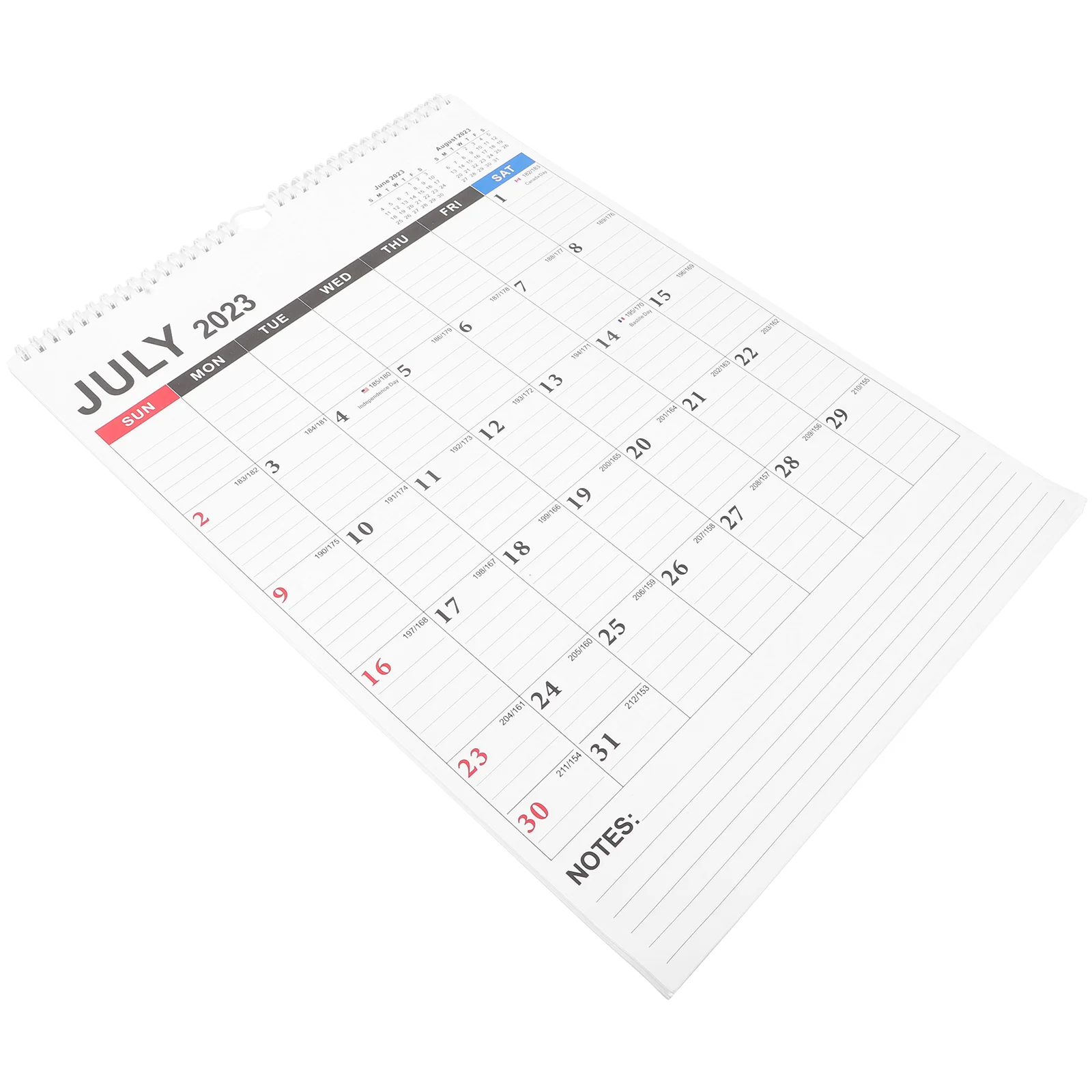 

English Calendar Sturdy Wall Year Countdown Daily Use Office Simple Style Calendars Paper Monthly Home