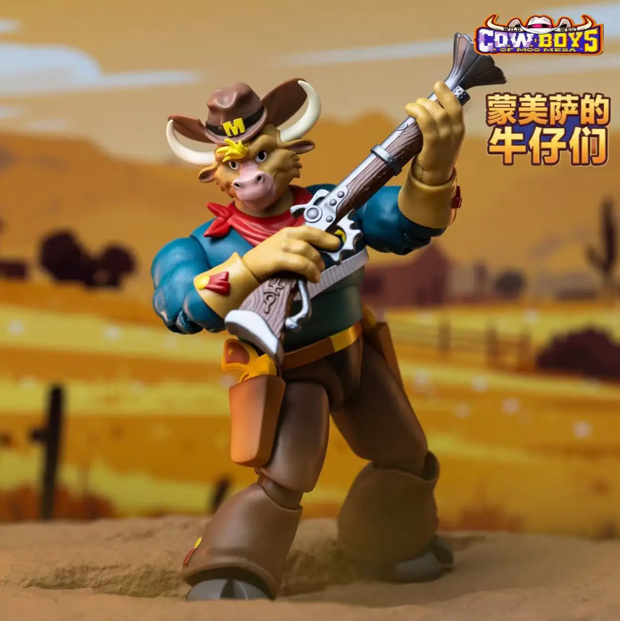 Фото Фигурка Cowboy Wave 1, оригинальная Коллекционная модель Terrobull Marshall Moo Kate Male Warrior, полный набор Nacelle, игрушка, декор, подарок №1