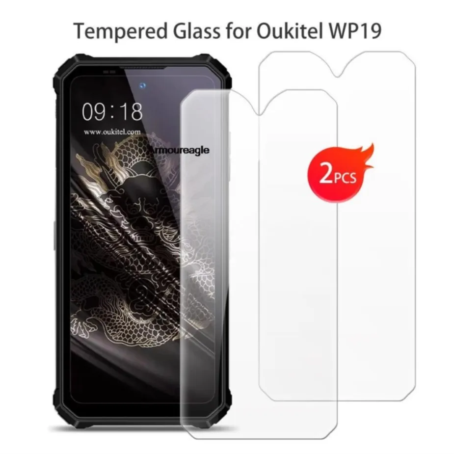 

2 шт. для oukitel wp19 закаленное стекло, Защитная пленка для oukitelwp19 6,78 дюймов, защита экрана, защитная пленка для смартфона