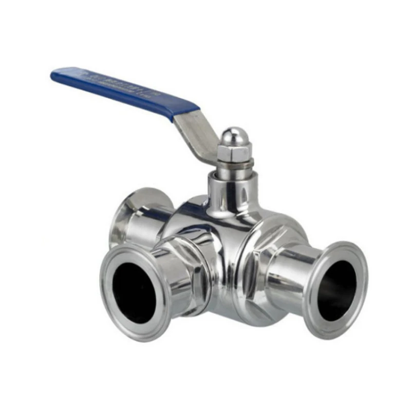

Electric Sanitary T type 3 way Clamp Ball Valve