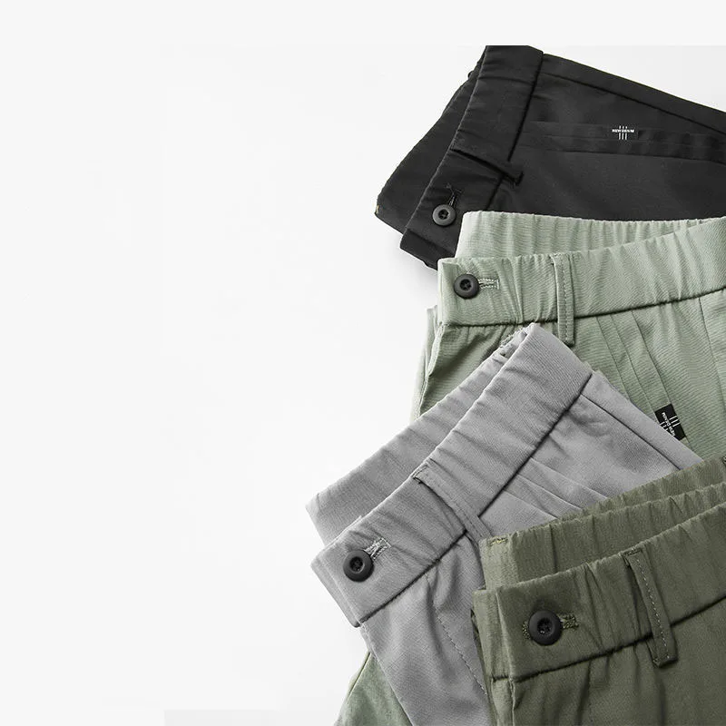 Уличная одежда мужские Модные Повседневные Костюмные брюки весна-осень