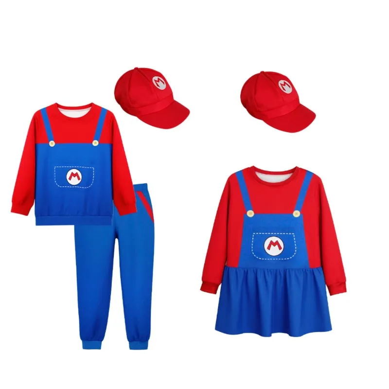 Костюм для косплея из аниме-игры детский красный костюм с капюшоном маленьких