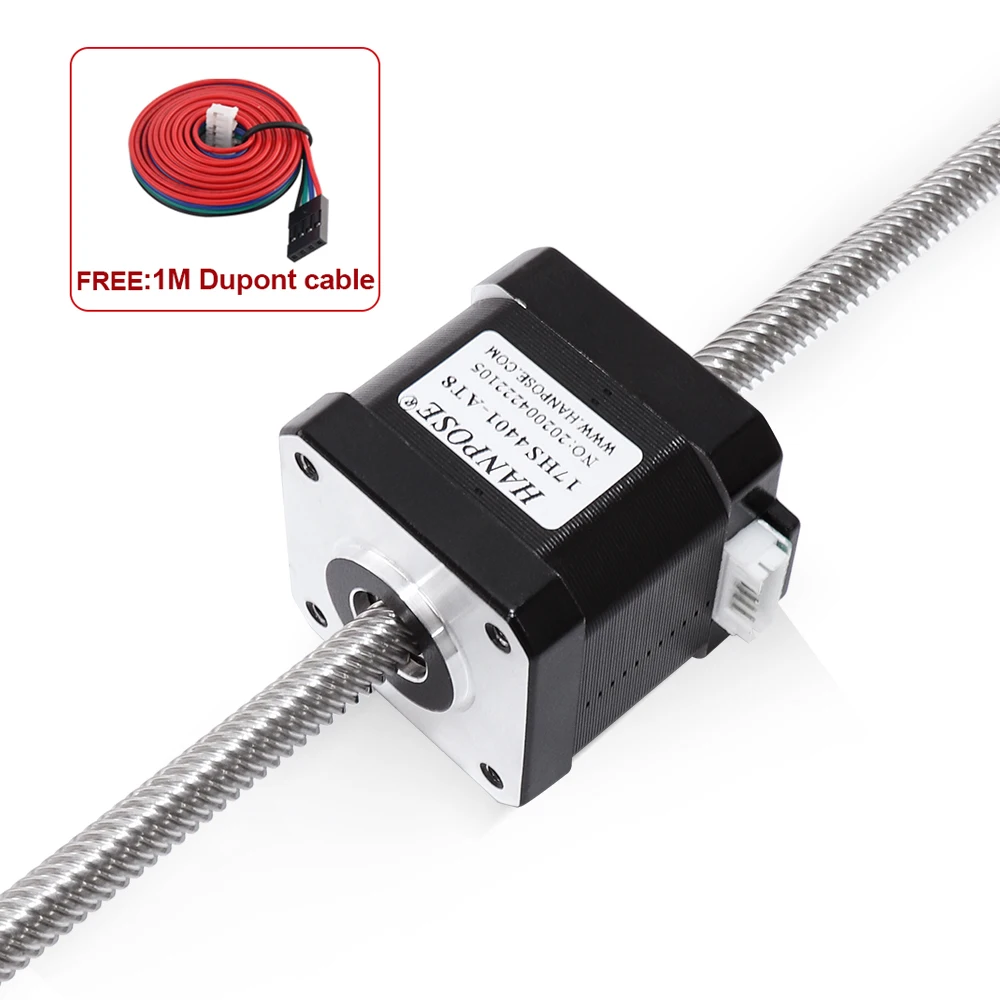 42HA48-T8*8 2-фазный 250 мм Линейный шаговый винт nema двигатель с высоким крутящим