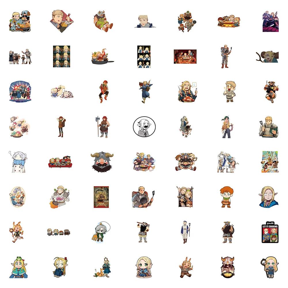 10/30/50/110 шт Вкусные в Подземелье Аниме наклейки Милый Марсиль Мультфильм Детские