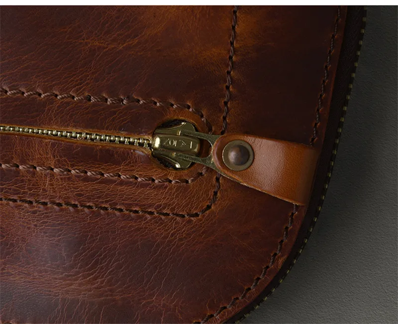 Fashion high-quality natural real leather men large-capacity clutch bag retro simpie casual ladies cowhide mobile phone wallet