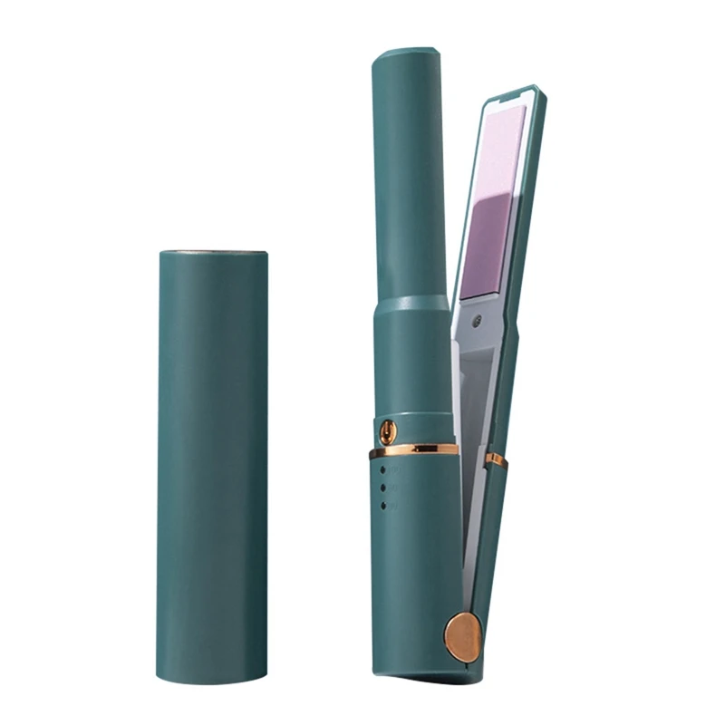 

Portable USB Rechargeable Mini Cordless Curling Iron Hair Straightener Rolling Dual Hair Mini Splint Styling Tool