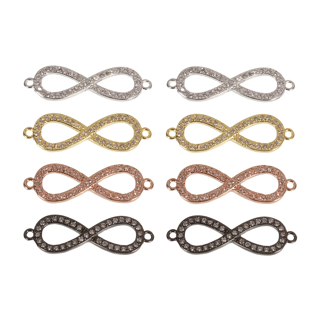 2 шт., женские медные Подвески с инкрустацией из циркона, 9 х29 мм