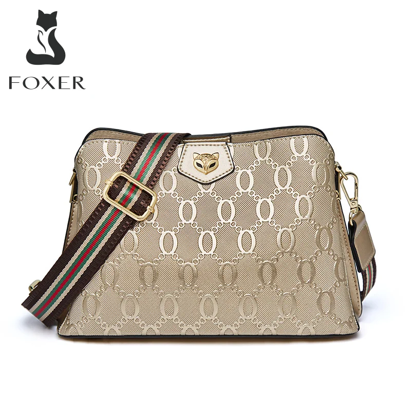 

2023 New Brand Women Split Leather Crossbody Bags Gold Ladies Wide Weave Flap Designer Shoulder Bag Small Purse for Female