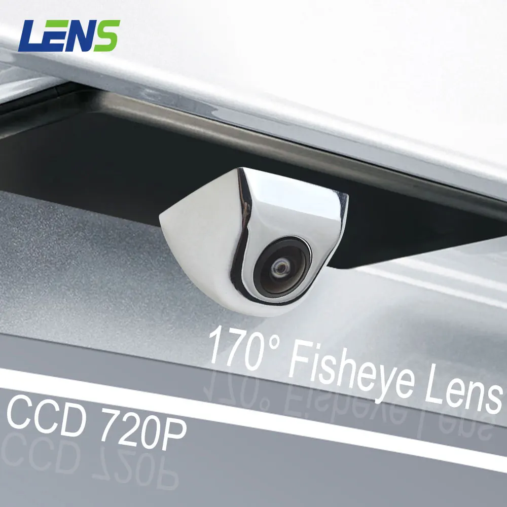 

LENS HD CCD 720P Starlight Night Vision Fisheye 170 Degree CCTV Color White Sliver Car Backup Rear View Camera Parking Line