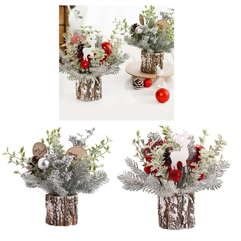 

Mini Christmas Tree with Realistic Appearance Home Decor and Gift for Christmas Enthusiasts Holiday Party Decor