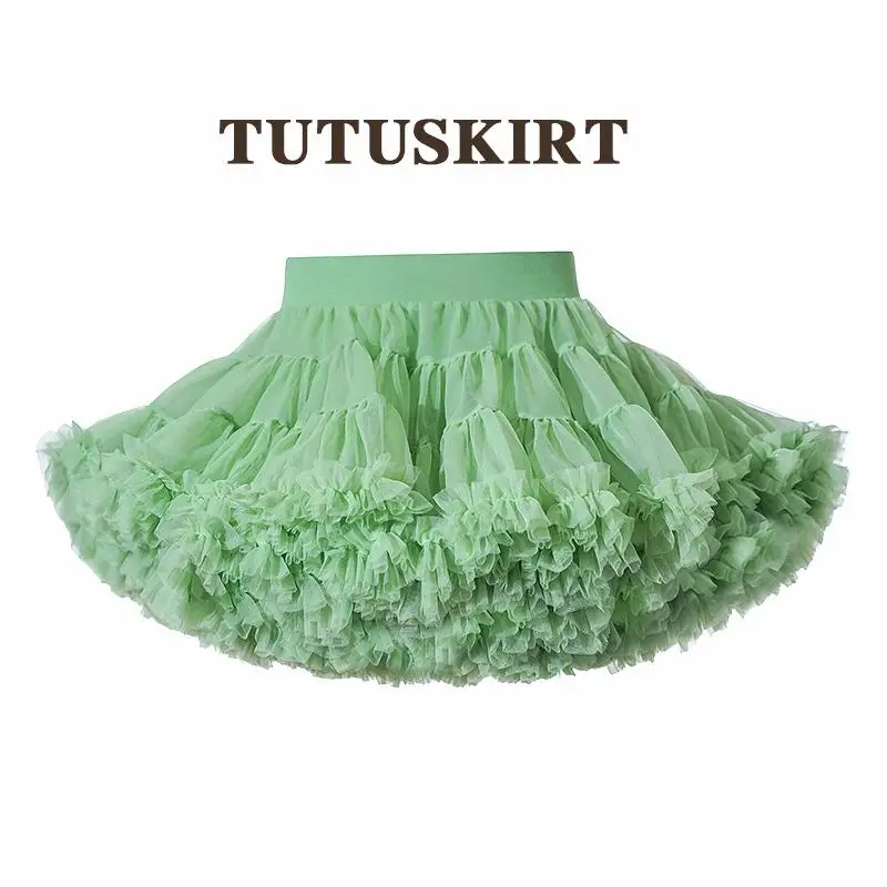 

Kids Lolita Cosplay Puffy Petticoat Underskirt Ball Gown Short Dress Ballet DanceTulle Tutu Skirt Rockabilly Crinoline