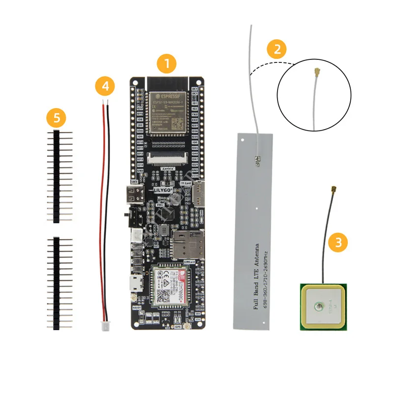 

ESP32-S3 SIM7080, плата разработки T-SIM7080G-S3, поддержка Cat-M NB-Iot, WIFI, Bluetooth, Flash PSRAM, GNSS, GPS