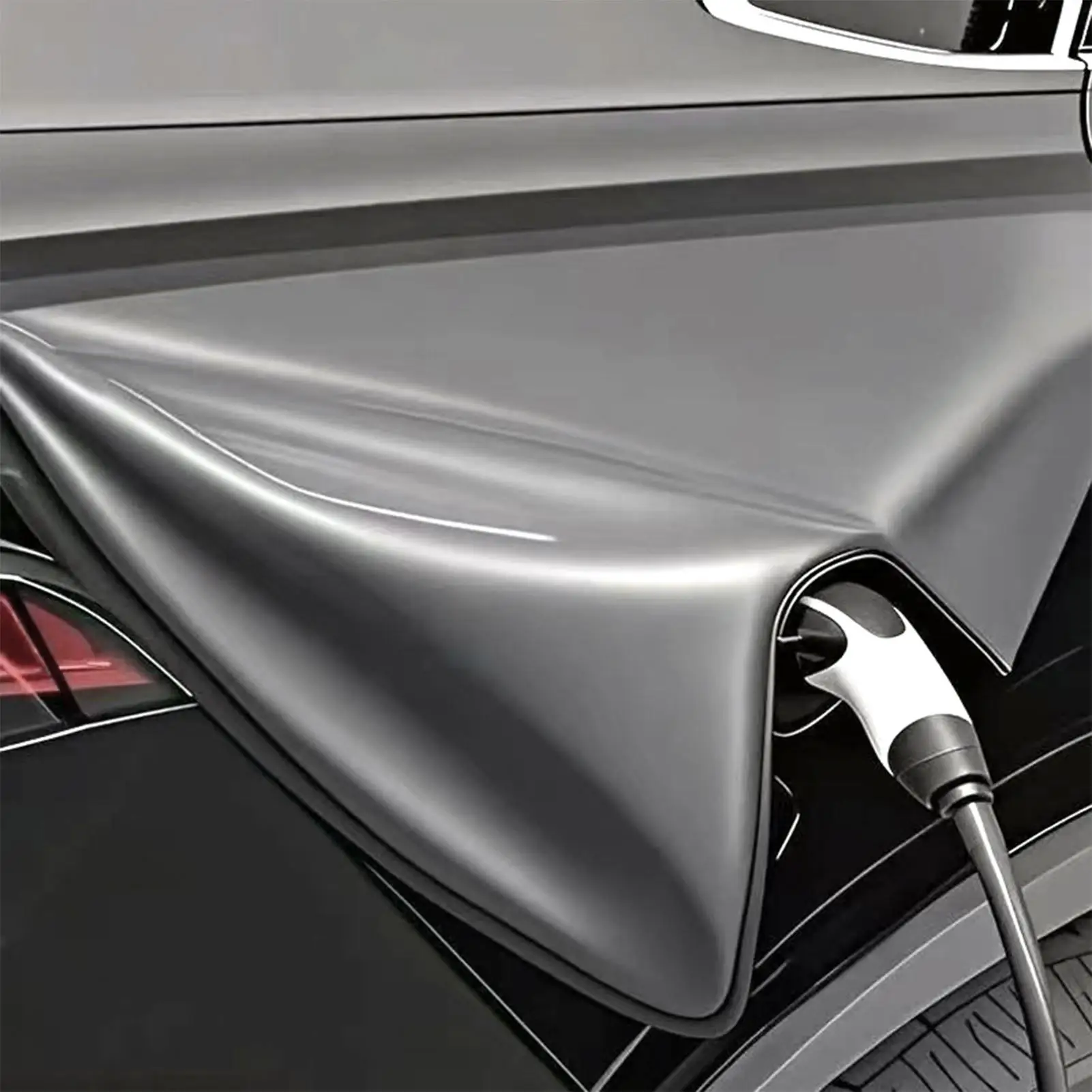 

Крышка зарядного устройства для электромобиля, уличный порт зарядки автомобиля, дождевик, водонепроницаемая вилка для зарядки, защита для электромобиля