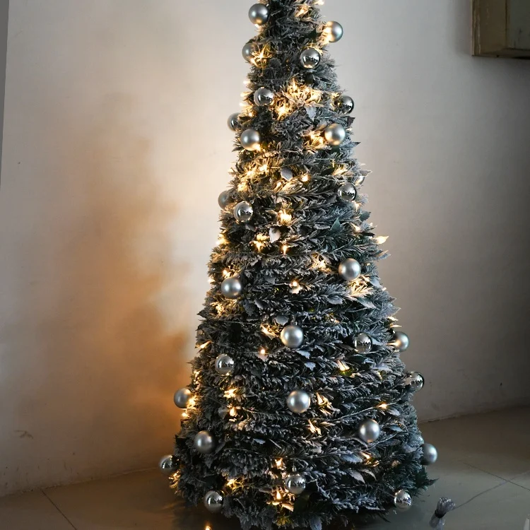 

Идея для нового продукта 2023 дешевая Рождественская елка 6 футов со снегом и подсветкой для внутреннего и наружного праздничного украшения