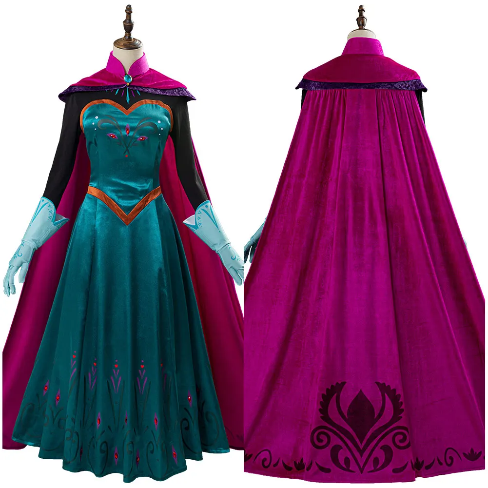

Movie Elsa Queen Costume Cosplay Costume Adult Women Dress Outfits Halloween Carnival Costume