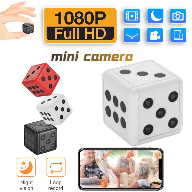 

Мини-камера sq16 в виде кости 1080P HD мини-видеокамера в форме микро-кости камера ночного видения детектор движения DV Видео Спорт SmallCam 2022