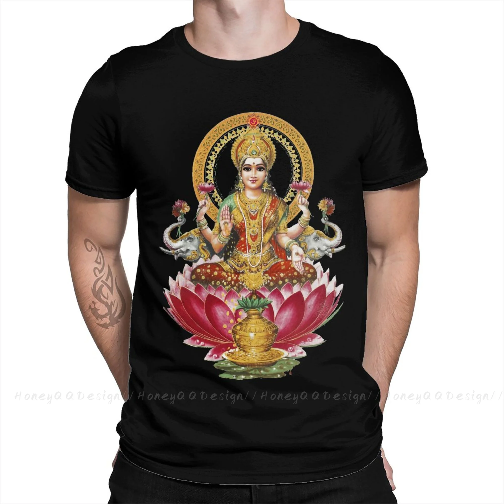 

Goddess Print Cotton Shirt Hombre Shiva Hindu God India Lingam Men Fashion Streetwear Adult Tee Unisex O Neck Women T-Shirt