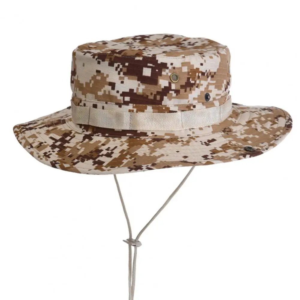 

Stable Great Sunshade Adjustable Fisherman Hat Forest Men Cap Lightweight Jungle Headwear