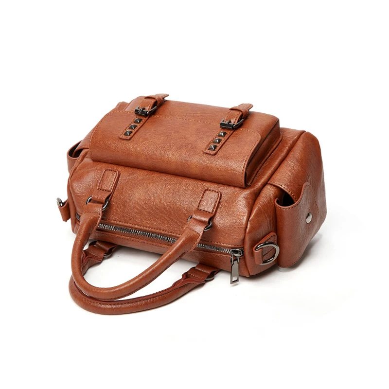 Women's handbag Female Single Shoulder bag Inclined shoulder bag Fashion handbag Vintage Oil Wax leather Casual bag High quality