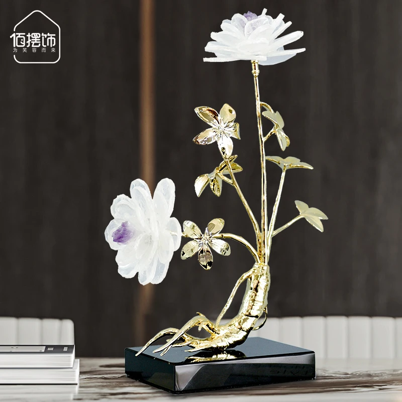 

The Best Decoration of Life Light Luxury High-end Living Room Porch Wine Cabinet Home Advanced Decoration Housewarming Gifts