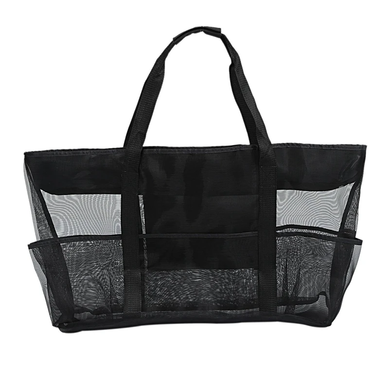 

Large Mesh Beach Tote Bag For Outdoor, Multi-Functional Sand Toys Storage Bag,Beach Holiday Organizer Net Bag