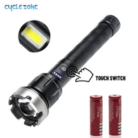 zoomable led rechargeable flashlights bright with 7 light modes powerful waterproof handheld flash light for camping emergencies