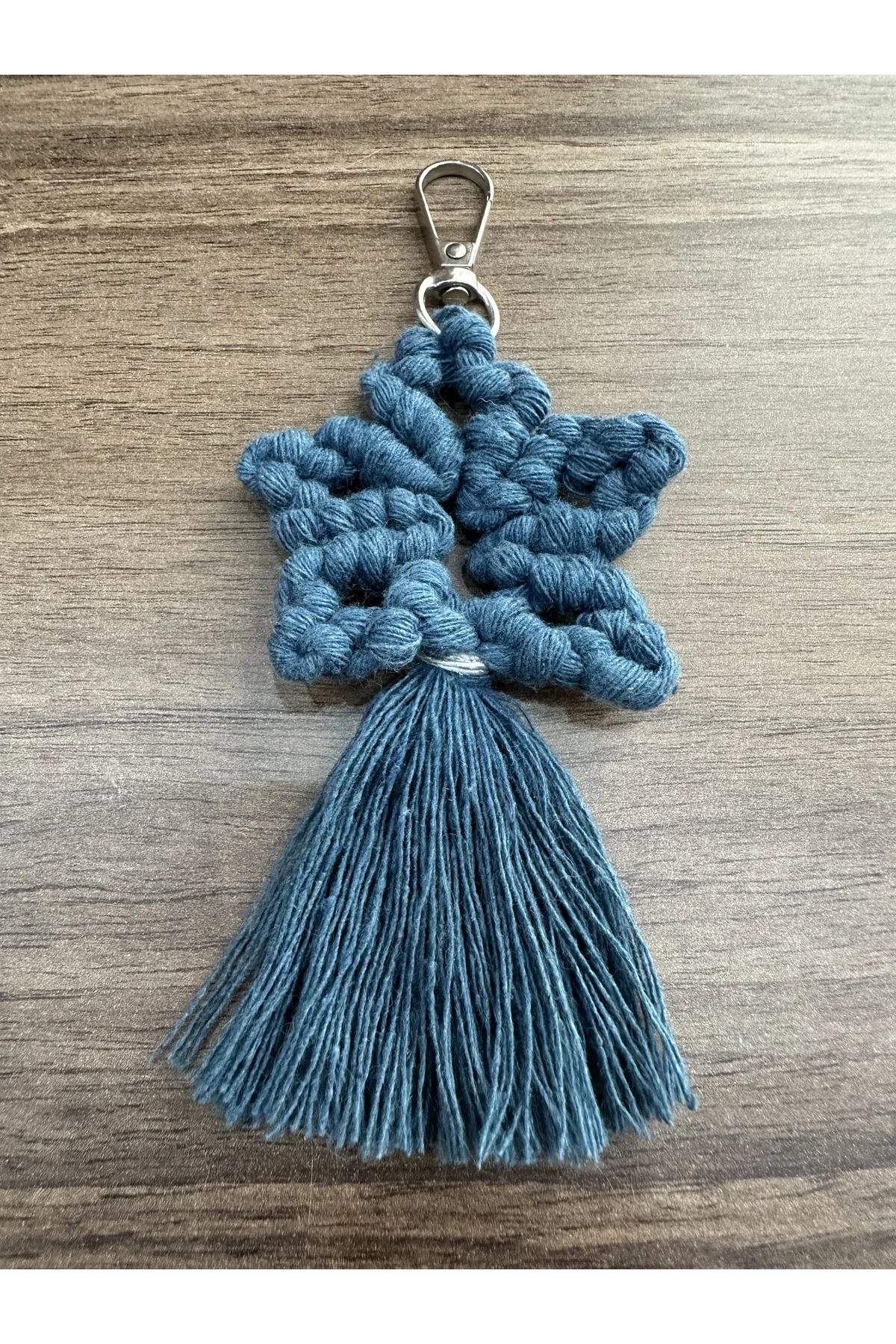 

Tassel Handmade Gift Macrame Star Shaped Macrame Keychain Gift - 10 Pieces (Includes Keychain Only)